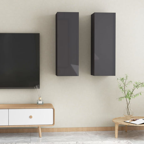 Tv Cabinet 2 Pcs 30,5X30X Engineered Wood
