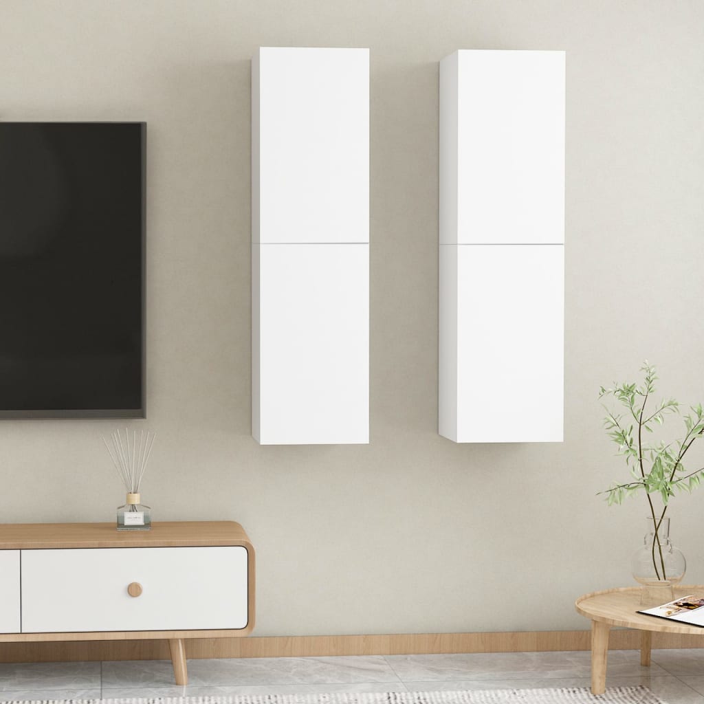 Tv Cabinet 2 Pcs 30,5X30X Engineered Wood