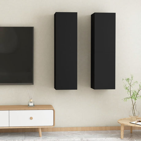 Tv Cabinet 2 Pcs 30,5X30X Engineered Wood