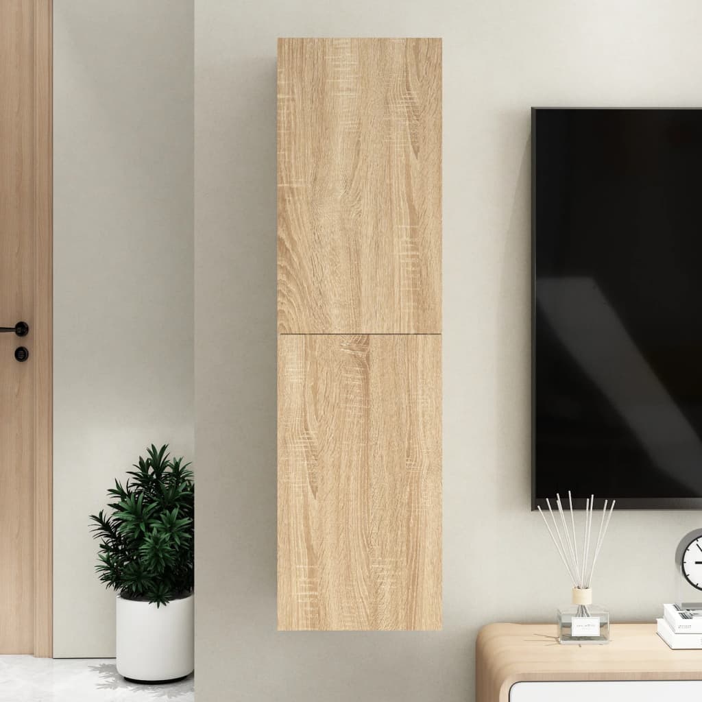 Tv Cabinet 2 Pcs 30,5X30X Engineered Wood
