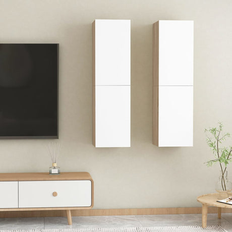 Tv Cabinet 2 Pcs 30,5X30X Engineered Wood
