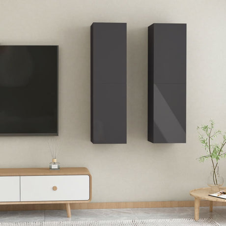 Tv Cabinet 2 Pcs 30,5X30X Engineered Wood
