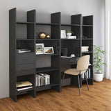 Book Cabinet 60X35X180 Cm Engineered Wood