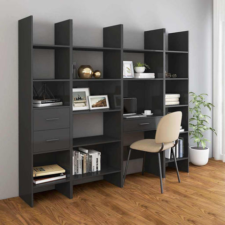 Book Cabinet 60X35X180 Cm Engineered Wood