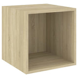 Wall Cabinets 2 Pcs 37X37X37 Cm Engineered Wood