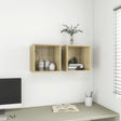 Wall Cabinets 2 Pcs 37X37X37 Cm Engineered Wood