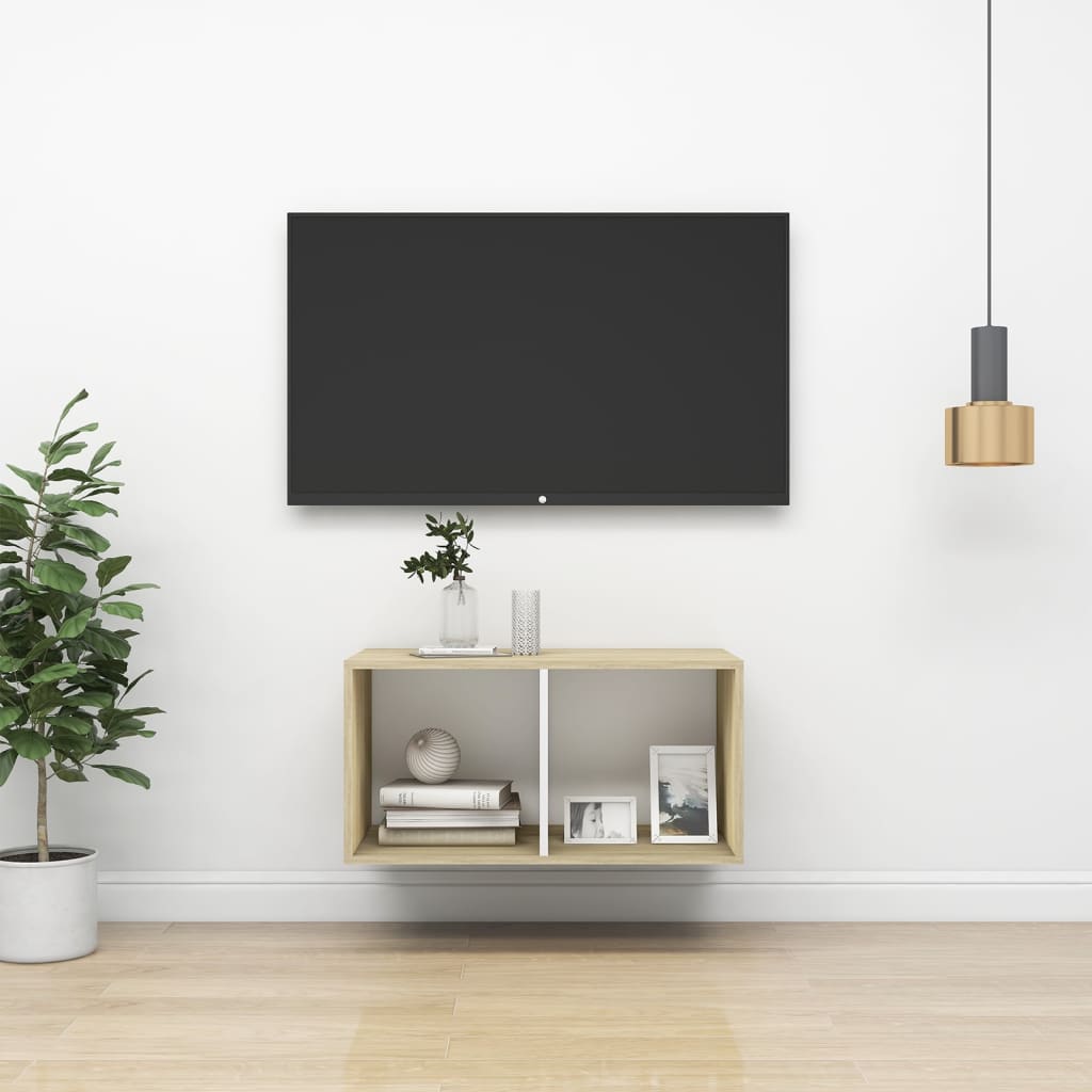 Wall-Mounted Tv Cabinet 37X37X Engineered Wood