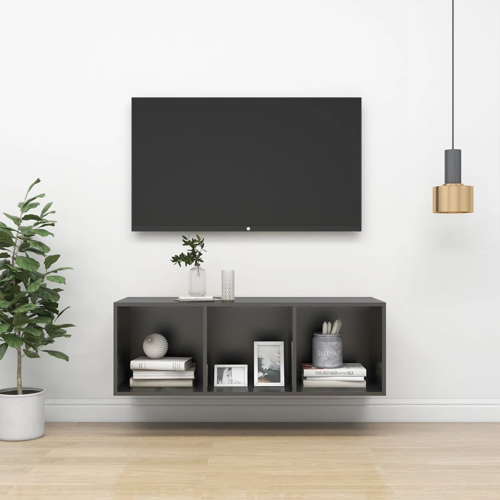 Wall-Mounted Tv Cabinet 37X37X Engineered Wood
