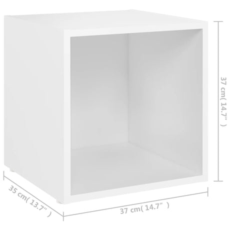 Tv Cabinet 37X35X37 Cm Engineered Wood
