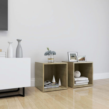 Tv Cabinet 37X35X37 Cm Engineered Wood