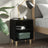 Bed Cabinet With Solid Wood Legs 40X30X50 Cm