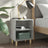 Bed Cabinet With Solid Wood Legs 40X30X50 Cm