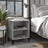 Bed Cabinet With Metal Legs 40X30X50 Cm