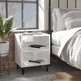 Bed Cabinet With Metal Legs 40X30X50 Cm