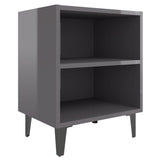 Bed Cabinet With Metal Legs 40X30X50 Cm