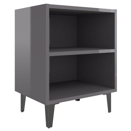 Bed Cabinet With Metal Legs 40X30X50 Cm