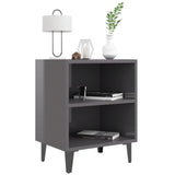 Bed Cabinet With Metal Legs 40X30X50 Cm