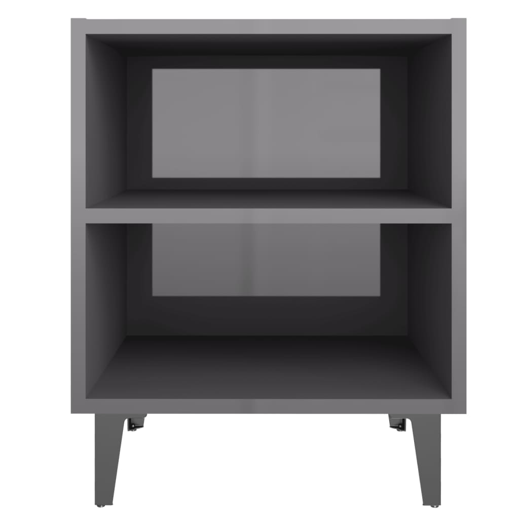 Bed Cabinet With Metal Legs 40X30X50 Cm