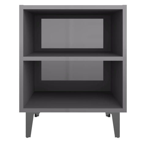 Bed Cabinet With Metal Legs 40X30X50 Cm