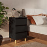 Bed Cabinets & Solid Wood Legs 2 Pcs 40X35X69 Cm