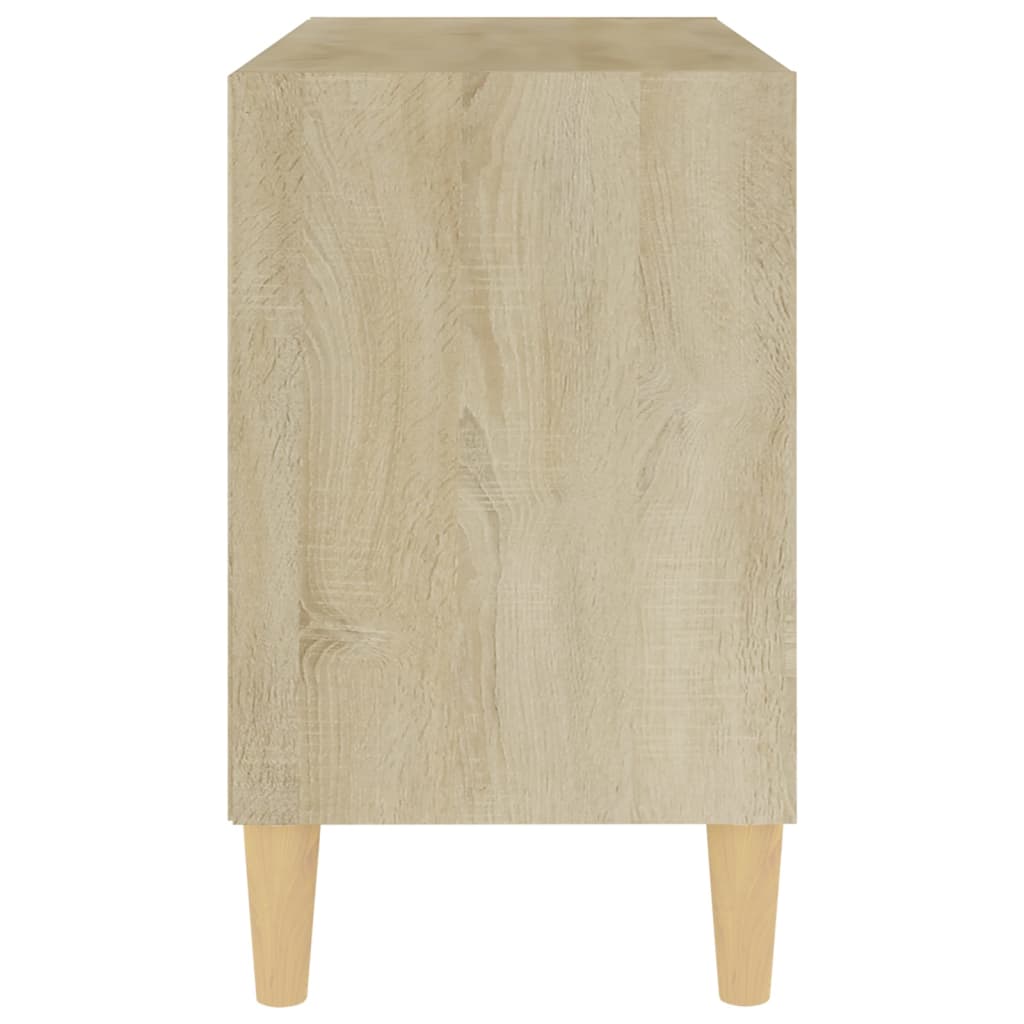 Tv Cabinet With Solid Wood Legs 69.5X30X50 Cm