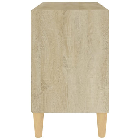 Tv Cabinet With Solid Wood Legs 69.5X30X50 Cm