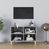 Tv Cabinet With Solid Wood Legs 69.5X30X50 Cm