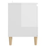 Tv Cabinet & Solid Wood Legs 103.5X35X50 Cm