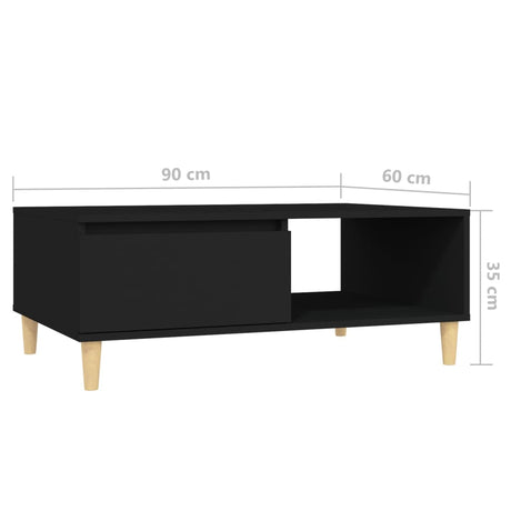 Coffee Table 90X60X35 Cm Engineered Wood