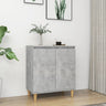 Sideboard With Solid Wood Legs 60X35X70 Cm Engineered Wood