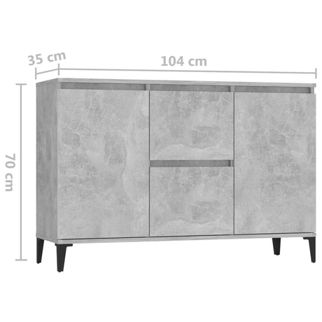 Sideboard 104X35X70 Cm Engineered Wood