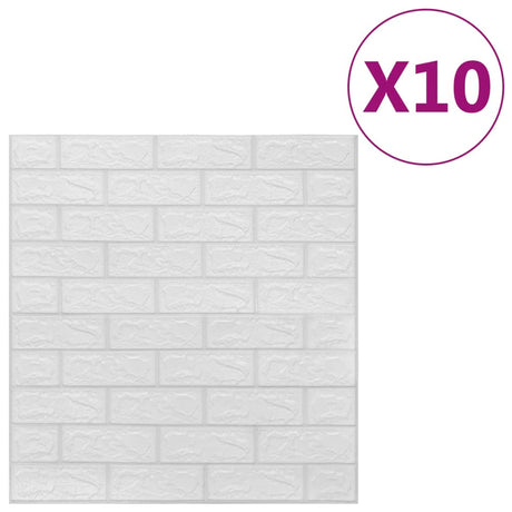 3D Wallpaper Bricks Self-Adhesive 10 Pcs