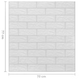 3D Wallpaper Bricks Self-Adhesive 10 Pcs