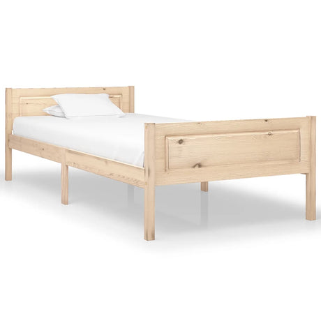 Bed Frame Without Mattress Solid Pinewood