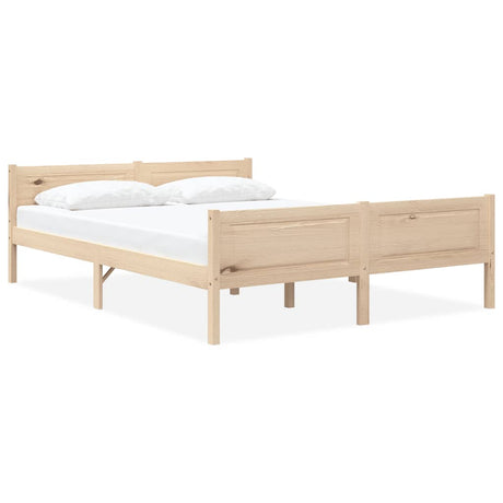 Bed Frame Without Mattress Solid Pinewood