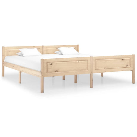 Bed Frame Without Mattress Solid Pinewood