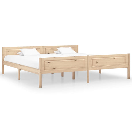 Bed Frame Without Mattress Solid Pinewood
