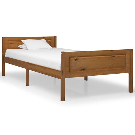 Bed Frame Without Mattress Solid Pinewood