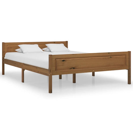 Bed Frame Without Mattress Solid Pinewood