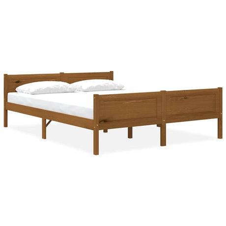 Bed Frame Without Mattress Solid Pinewood