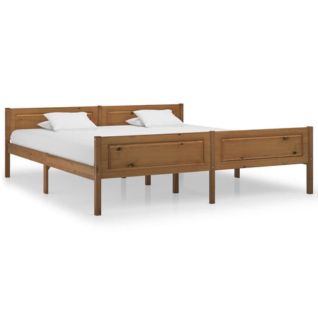 Bed Frame Without Mattress Solid Pinewood