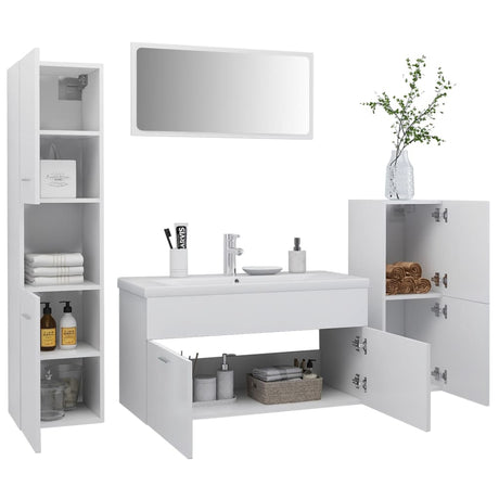 Bathroom Furniture Set Engineered Wood