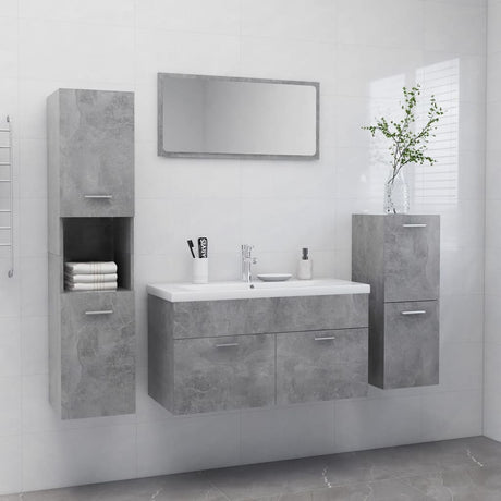 Bathroom Furniture Set Engineered Wood