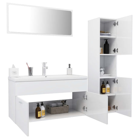 Bathroom Furniture Set Engineered Wood