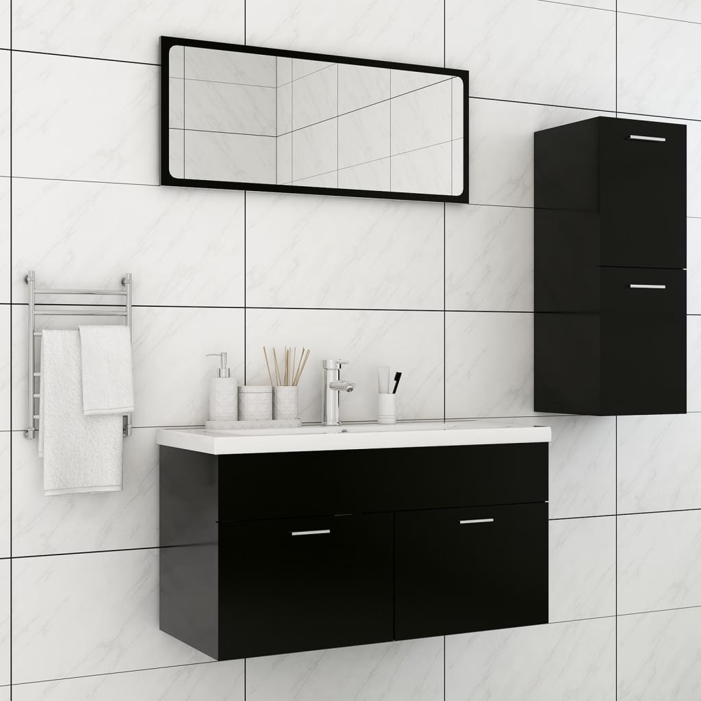 Bathroom Furniture Set Engineered Wood