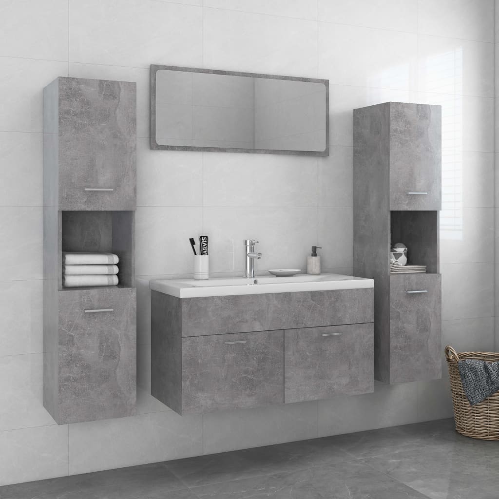Bathroom Furniture Set Engineered Wood