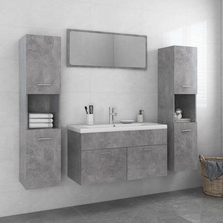 Bathroom Furniture Set Engineered Wood