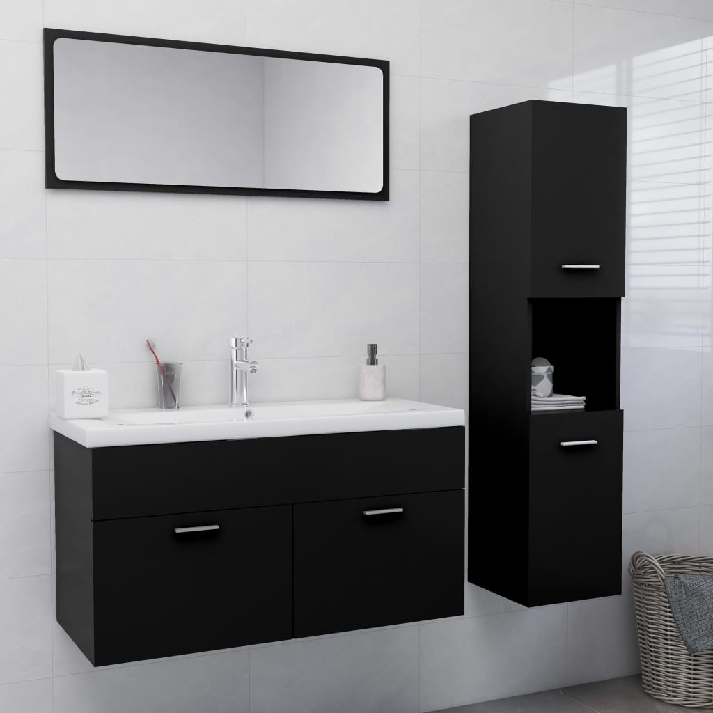 Bathroom Furniture Set Engineered Wood