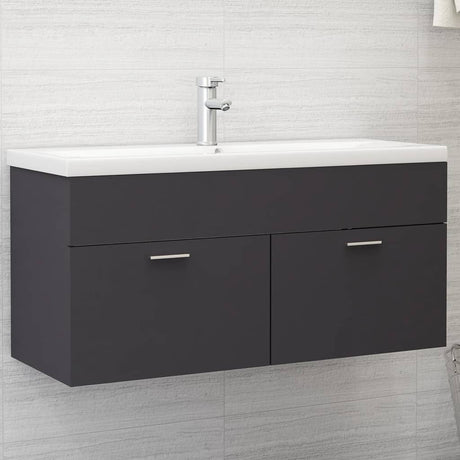 Sink Cabinet With Built-In Basin Engineered Wood