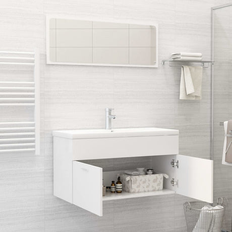 Bathroom Furniture Set Engineered Wood